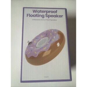 GEMS Waterproof Purple Donut Novelty Floating Pool Speaker New and Sealed